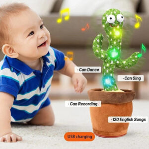 Rechargeable Dancing & Talking Cactus Toy – Interactive & Fun Gift for Kids